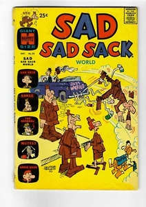 SAD SACK WORLD #23 HARVEY COMICS 1969 EN MUY BUEN ESTADO/GD Gemini II caja - Imagen 1 de 2