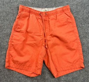 L.L. Bean Shorts Men's Medium Orange Drawstring Classic Fit Style 506801 - Picture 1 of 8