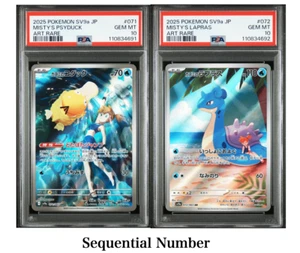 SEQ PSA 10 Misty's Psyduck Lapras AR 071 072/063 Heat Wave Arena Pokemon JPN - Picture 1 of 5