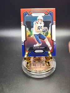 2023 Panini Prizm - Red White & Blue Prizm #201 Hunter Henry - Picture 1 of 2