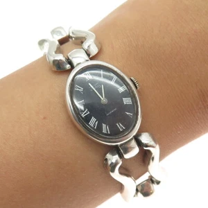 INDUS DE LUXE 835 Silver Vintage Germany Incabloc Wristwatch 6.5" #50049 - Picture 1 of 9