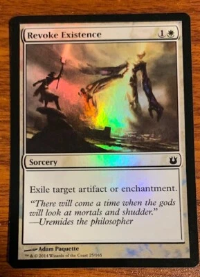 2014 Mtg Magic the Gathering Born of the Gods Foil Revoke Existence #25/165 - Image 1 of 2