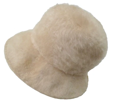 De Colección Sombrero Para Mujer Cubo Lana Difusa Beige Almendra Mediano 60º Merrimac Merri Soie Foto 1 de 4