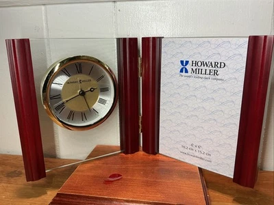 Howard Miller 645-618 Alex Picture Frame Table/Desk Clock, NEW, OPEN BOX, TESTED - Image 1 of 4