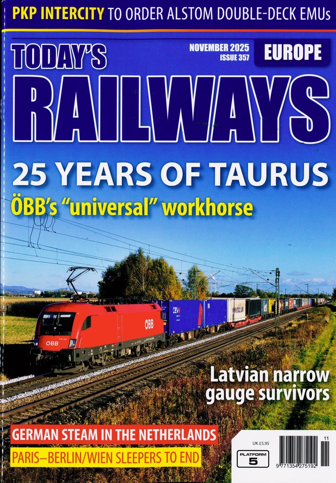 TODAYS RAILWAYS EUROPE MAGAZINE NOV 25 - Image 1 of 1