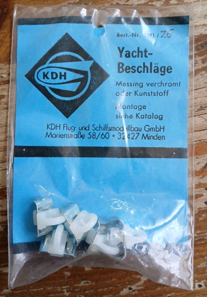 KDH 1391/16 Yachtbeschläge Öse mit Feststeller  Neu/OVP Mega RARITÄT  - Bild 1 von 1