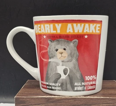 Bearly Awake - Taza de café grande de gres para Boston Warehouse por taza Foto 1 de 4
