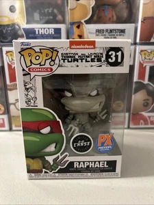Funko Pop TMNT Raphael 31 Blanco y Negro Chase PX Previews Abovedado con Protector - Imagen 1 de 9