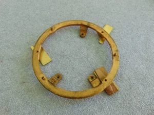 OLD ANTIQUE ANSONIA MANTLE SHELF PORCELAIN CLOCK DIAL MOUNTING RING PARTS - Picture 1 of 6