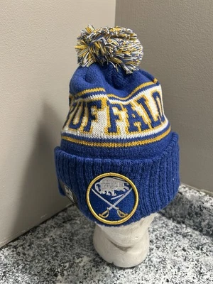 NHL BUFFALO SABLES INVIERNO TEJIDO PUÑOS POM GORRO SOMBRERO TALLA ÚNICA Foto 1 de 4