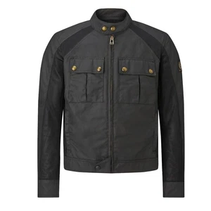 Belstaff Temple Tech Wax Cotton Jacket - Black - Picture 1 of 12