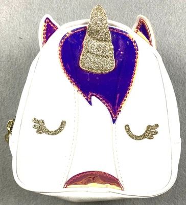 Bath & Body Works единорог многоцветный, блестящий косметичка б/у 5,5 «x 4,5» #937 - Изображение 1 из 4