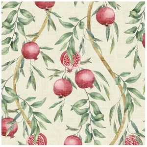 Arthouse Sentiero Melograno Fogliame Botanico Pasta Lavabile La Carta da Parati  - Foto 1 di 7