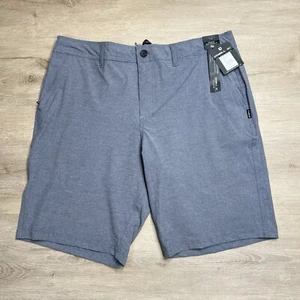 O’Neill Hybrid Hyperdry Board Shorts Loaded Mini Stripe Navy Mens Size 36 NWT - Picture 1 of 2