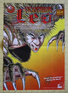 Lycanthrope Leo Promo Poster 1993 Viz Comics 15.5 x 11 Folded Kaji Okamura - Picture 1 of 10