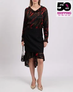 RRP€2202 BALENCIAGA Sheath Dress FR38 US6 UK10 M Overlay Skirt Made in Italy - Picture 1 of 10