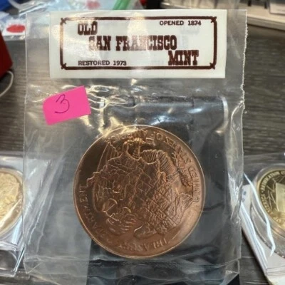 1874-1937 Old San Francisco Mint Treasury 1 oz. Commemorative Coin Sealed - Image 1 of 2