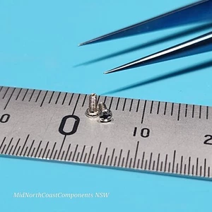 M1.2 x 3mm Micro Phillips Pan Head Machine Screws Nickel Plated Steel - Bild 1 von 4