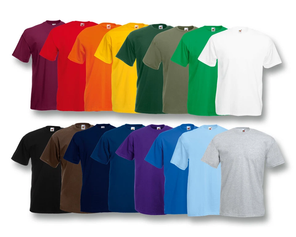 FRUIT OF THE LOOM T-SHIRT HERREN VALUE T  S M L XL XXL 3XL 4XL 5XL NEUE FARBEN - Bild 1 von 2