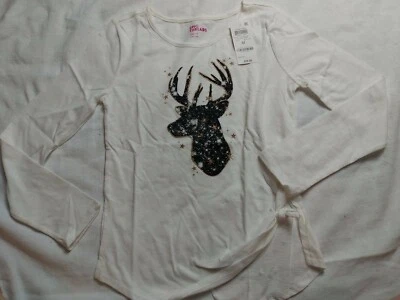 Epic Threads Girls’ Snow Deer medium cream color - Image 1 of 4