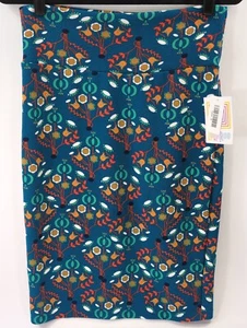 NWT LuLaRoe Size M Cassie Pencil Skirt Multicolor Floral Stretch Skirt - Picture 1 of 6