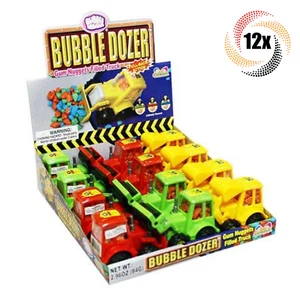 Full Box 12x Dozers Bubble Mania Bubble Dozer Assorted Gum Nuggets Candy | .25oz - Picture 1 of 2