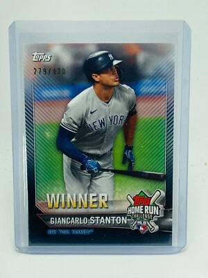 2021 Topps Giancarlo Stanton Home Run Challenge Winner #279/420 - Image 1 of 2
