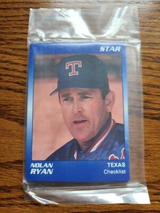1990 STAR BASEBALL NOLAN RYAN TEXAS RANGERS MINT FACTORY BAGGED SET