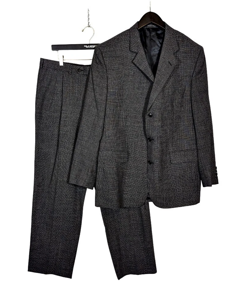 NWOT $1695 Lubiam Suit 42R (52 EU) Charcoal Virgin Wool Classic Fit Italy 3015 - Image 1 of 4