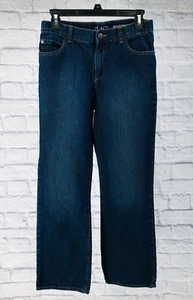 The Children's Place Boys' Adjustable Waist Dark Wash Bootcut Cotton Jeans -16 - Picture 1 of 7