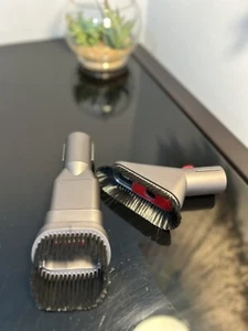 Lot Of 2 Dyson V7 V8 V10 V11 Attachments-Soft Brush and Bristle Brush - Picture 1 of 4