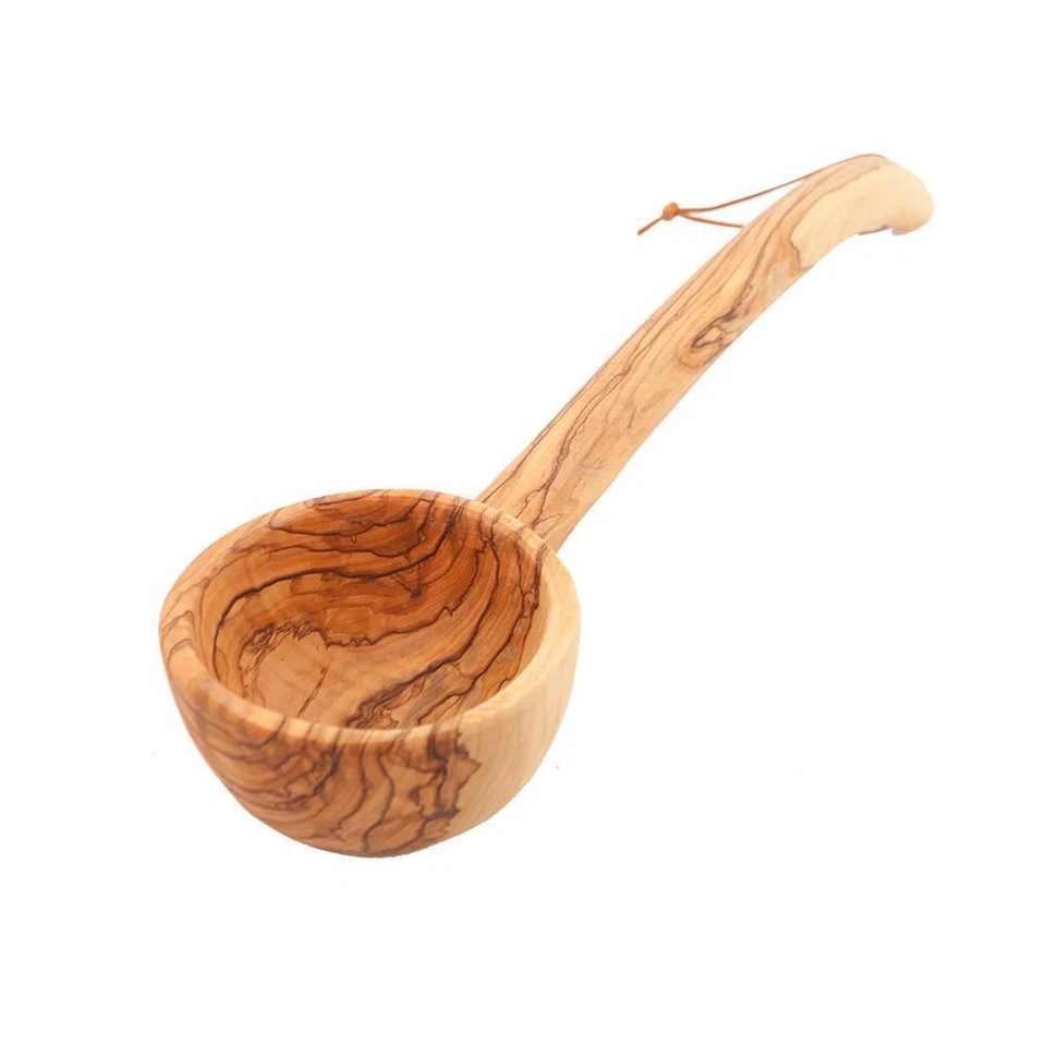 Olive Wood Large Ladle Soup - Image 1 of 1