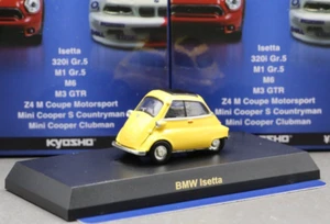 Kyosho 1/64 Mini & BMW Collection BMW Isetta Bubble Car 1957 Yellow - Picture 1 of 4