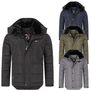 Winterjacke Herren Parka Rock Creek Herren Winter Jacken H-393 - Picture 1 of 19