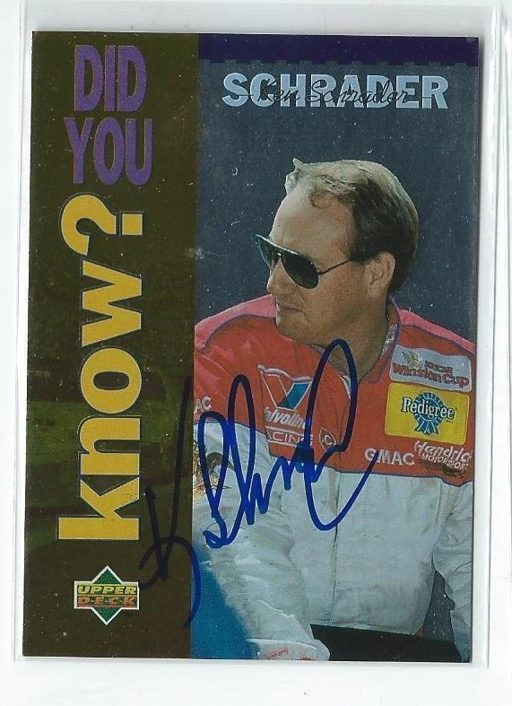 Ken Schrader Signed 1995 Upper Deck Card #172   NASCAR - Image 1 of 1
