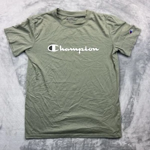 Champion Classic Logo T-Shirt Youth Size XL Olive Green Timeless Tee - Picture 1 of 6