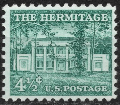 #1037 1959  4½ c US POSTAGE The Hermitage (1835), Nashville, Tennessee , MH - Image 1 of 2