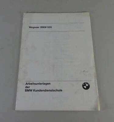Schulungsunterlage BMW 5er E12 520 Stromberg-Vergaser 175 Cdet Stand 03/1973 - Imagen 1 de 4