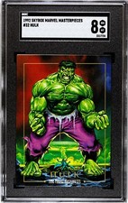 1992 Skybox Marvel Masterpieces Hulk SGC 8 NM/MT