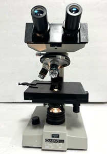 Omano Binocular Microscope w/ 10/0.25 4/0.1 & 40/0.65 Objectives - Picture 1 of 11