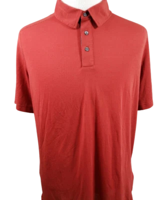 Marmot Polo Shirt Mens Large Red Short Sleeve Tencel Blend - Image 1 of 4