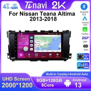 Screen Car Radio For Nissan Teana 3 Altima 5 L33 Video Player Navi GPS Carplay - Picture 1 of 22