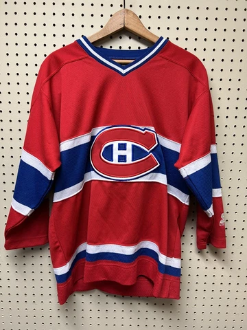Montreal Canadiens Starter NHL Hockey Jersey  Used Vintage L/XL Youth? Cover