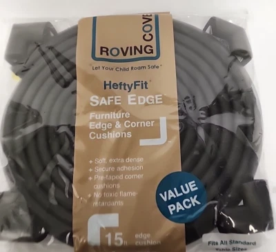 Roving Cove Edge Corner Protector Baby Proofing JUMBO  18ft Edge 8 Corners  NIP! - Image 1 of 4