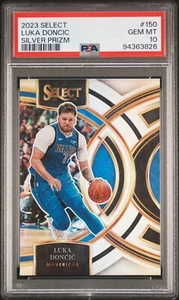 2023 Panini Select LUKA DONCIC Silver Prizm PSA 10 GEM MINT Premier Level POP 9 - Picture 1 of 2