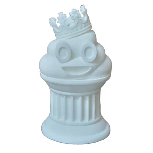 King Poop Emoji Trophy - Award/Gift - 6" White King Poop Emoji - Znet3D - Bild 1 von 8