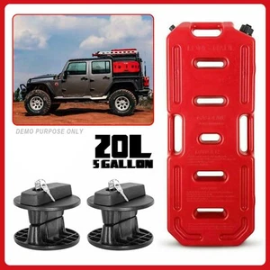 Fuel Tank Can Gas Container Backup w/ Lock 20L 5 Gallon for Jeep Offroad SUV ATV - Picture 1 of 17