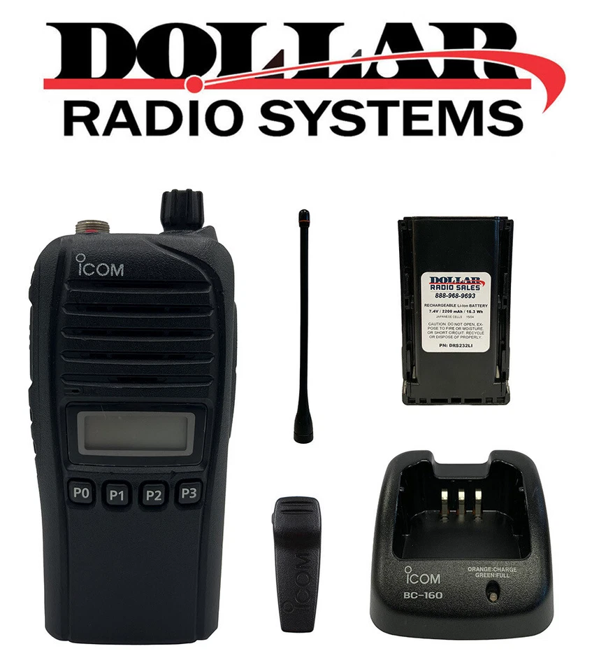 Used Icom IC-F3033S VHF 136-174Mhz 128Ch 5W Analog Two Way Radio - Image 1 of 1