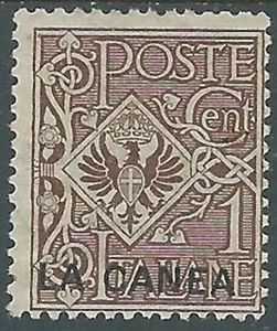 1905 LEVANTE LA CANEA AQUILA 1 CENT MH * - RA19-2 - Picture 1 of 1