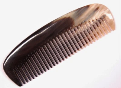 Dunkeles HORN Hornkamm GROß Herrenkamm HANDARBEIT 15 cm grobgezahnt Hans Baier